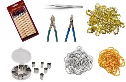 VLV Terracotta Jewellery Making Set Material Kit vol2