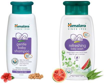 हिमालय Gentle baby Shampoo & Refreshing baby wash