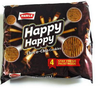 PARLE Happy Happy Choco-Chips Cookies (Pack of 2) Cookies Biscuit