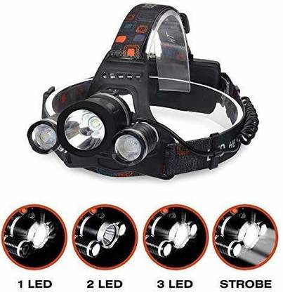 Buy From Best Headlamp 20000 Lumen flashlight IMPROVED LED- Rechargeable 18650 headlight flashlights Waterproof Hard Hat Light Camping Running headlamps Super Bright Headlight ?Charging equipment and Batteries Torch