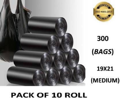JUNDYA Biodegradable Dustbin/Garbage/Waste Bag for Home 300 Bags(Pack of 10) 19x21 Medium 10 L Garbage Bag  Pack Of 300
