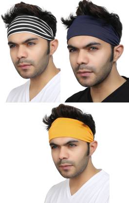 Bismaadh Multifunctional Activities Polyester & Spandex Elastic Non Slip Unisex Breathable Headband Head Band