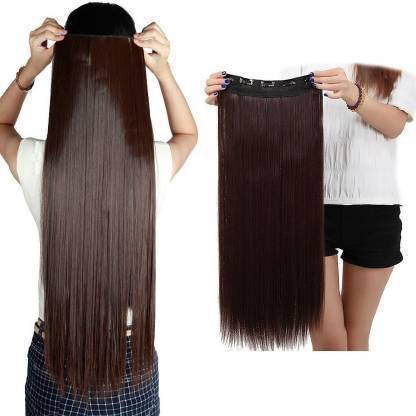 Gudiya Soft Synthetic Brown Clip In  Extension Hair Extension