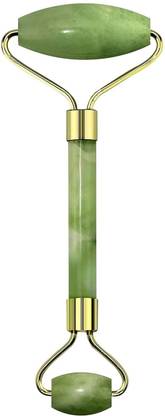 Vigeeyan VG- 44018 Jade Roller,Anti-aging 100% Natural Facial Jade Stone for Face and Eyes Massager-Rejuvenate Skin & Remove Wrinkles (Green) Massager Massager