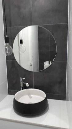 windowera FLAT EDGE POISHED / 12" INCH Bathroom Mirror