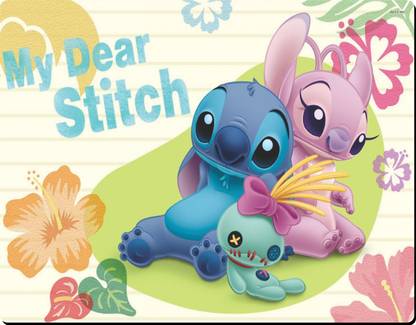 KING GIRI My Dear Stitches Printed Mouse Pad Non Slip Base Mousepad