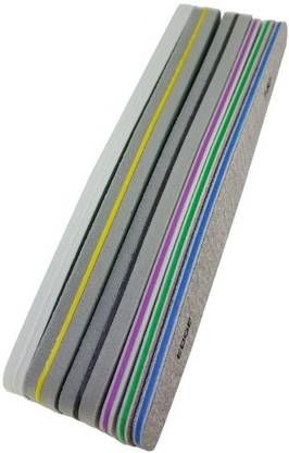 Shills Professional Sandpaper Nail File Double Side Sanding Buffer Block Nailfile Gel Nail Files Grinding Polishing Manicure Tools 6pcs/set