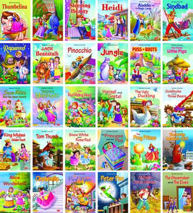 Little Kids Fairy Tales Story Book - Set Of 30 Books