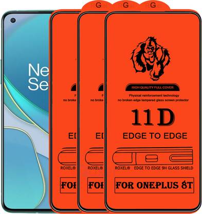 Roxel Edge To Edge Tempered Glass for Oneplus 8T