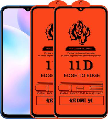 Roxel Edge To Edge Tempered Glass for Redmi 9I