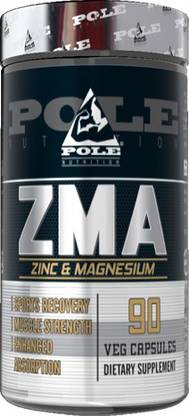 Pole Nutrition ZMA Zinc & Magnesium 90 Veg Capsules