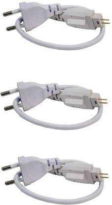 Swajay Rope Light Adatper Rope Light Connector 2 pin plug (Pack of 3) 6 MM smd cord Wire Connector