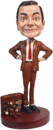 VIEWZONE Mr Bean Funny Head, Hand Made Bobble Head, Car Dashboard Bobble Head, Action Toy Figure