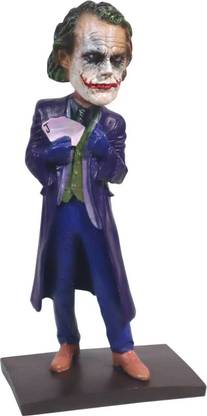 VIEWZONE Joker from The Dark Knight, Hand Made Bobble Head, Car Dashboard Bobble Head, Action Toy Figure