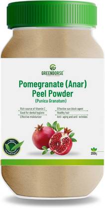 GREENDORSE Anar (Pomegranate) Peel Powder - Punica Granatum