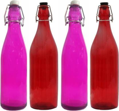 GLAMOROUS a new transparent and colorful glass bottles 1000 ml Bottle