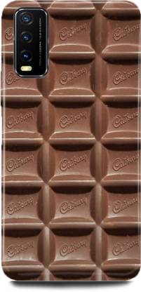 FUGGA Back Cover for Vivo Y20A, V2101, CHOCOLATE, PHONE, SNEAK, FOOD