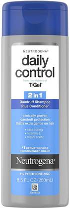 NEUTROGENA T/Gel Daily Control 2-in-1 Anti-Dandruff Shampoo Plus Conditioner 8.5 Fl Oz