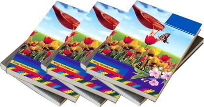 JOY BOX My 400 Pages Single Line Ruled Register Notebook for Students (Pack of 6) A4 Notebook RULED 400 Pages