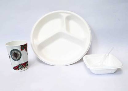 Kamlesh Enterprises Pack of 100 Microfiber Dinner Set