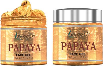 Leeposh Papaya Gel Papaya face Gel Rejuvenate skin Remove Hyper pigmentation Melasma Acne & Brighten skin