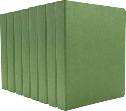 Expo Cardboard Classic Office D Ring Box File, Documentation File, Folder Cover File, Folder for Certificate, Box Binder Office File ( Green - A5 Size ) Set of 8