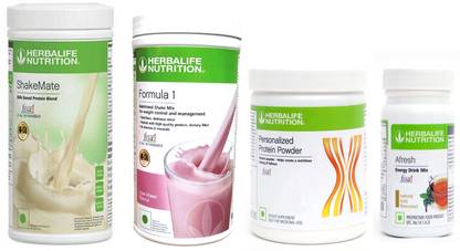 Herbalife Nutrition FORMULA1 ROSEKHEER PROTIEN POWDER200GSHAKEMATE 500 GRAM AFRESH TULSI 50 GRAM Protein Shake