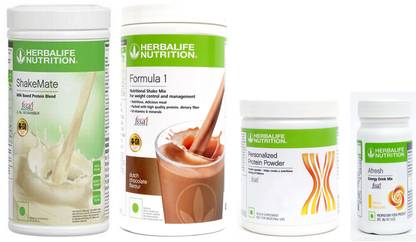 Herbalife Nutrition FORMULA1 CHOCOLATE PROTIEN POWDER200GSHAKEMATE 500 GRAM AFRESH LEMON 50 GRAM Protein Shake
