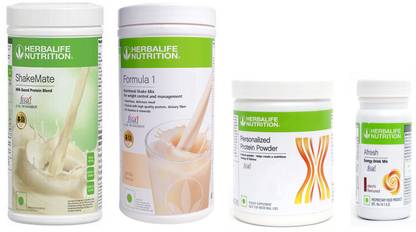 Herbalife Nutrition FORMULA1 VANILLA PROTIENPOWDER200GSHAKEMATE 500 GRAM AFRESH ELAICHI 50 GRAM Plant-Based Protein