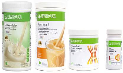 Herbalife Nutrition FORMULA1 ORANGE PROTIEN POWDER200GSHAKEMATE 500 GRAM AFRESH CINNAMAN 50 GRAM Protein Shake