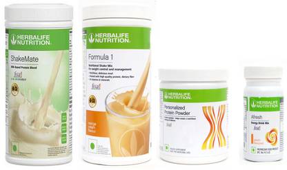 Herbalife Nutrition FORMULA1 ORANGE PROTIEN POWDER200GSHAKEMATE 500 GRAM AFRESH PEACH 50 GRAM Protein Shake
