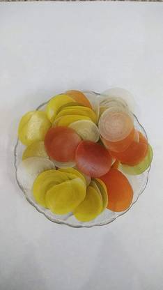 Organic Purify Fryums Disco Colours Papad Snack Chips Ready to Fry Fryums
