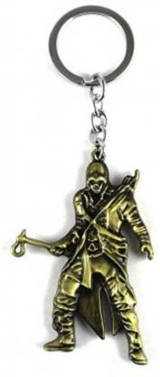 RVM Toys Assassins Creed Key Chain Animation Game Peripheral Assasin Character Model alloy keychain for Car Bike Men Women Key Ring Key Chain