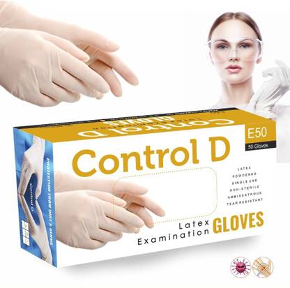 Control D Small 50 Latex Examination Gloves Latex Examination Gloves
