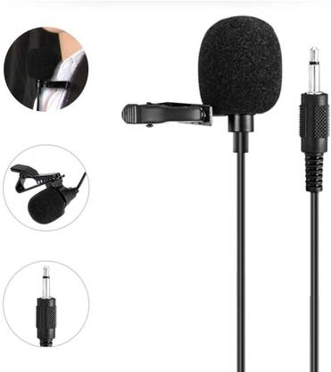 MOOZMOB Omnidirectional 3.5mm Mike Collar Mike Lapel Mic for Voice Recording and YouTube Microphone