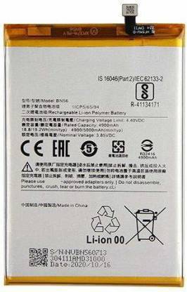 TECHQPMENT Mobile Battery For  XIAOMI XIAOMI BN56 / REDMI 9A / 9C / POCO M2 / POCO M2 PRO BN56 (ORIGINAL TESTED BACKUP GUARANTEED 100%)