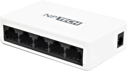 NP Tech 5 PORT 10/1000 MBPS FAST ETHERNET SWITCH 5 Ports 1000 Mbps Fully Managed Network Switch