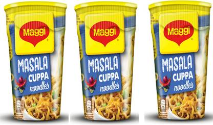 Maggi MASALA CUPPA NOODLES PACK OF 3 Instant Noodles Vegetarian