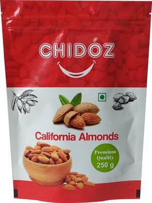 Chidoz Premium Plain California, Non Perriel, Unpasturised Almonds