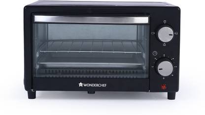 WONDERCHEF 9-Litre Oven Toaster Griller (OTG) - 9 Litres, Black - With Auto Power-Off with Bell, Heat-Resistant Tempered Glass, 2 Years Warranty (Black) Oven Toaster Grill (OTG)