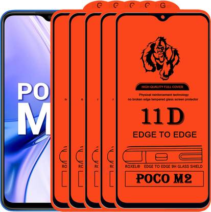 Roxel Edge To Edge Tempered Glass for Poco M3