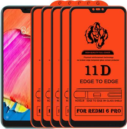 Roxel Edge To Edge Tempered Glass for Mi Redmi 6 pro