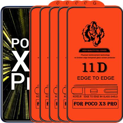 Roxel Edge To Edge Tempered Glass for Poco X3 Pro