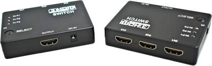 NP Tech 3 PORT SWITCH WITH REMOTE, 1080P HDMI 1.4, (2 PCS) Media Streaming Device