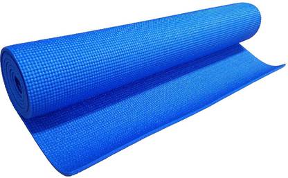 zainmark Yoga Mat for Gym workout and flooring exercise Anti Slip Blue 6 mm Yoga Mat