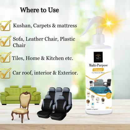 SAPI'S Multipurpose Car Interior Cleaner Car & Home Multipurpose Disinfectant Cleaner Vehicle Interior Cleaner, Car Roof Cleaner, Car Dashboard and Seat Cleaner, Multipurpose Cleaner Vehicle Interior Cleaner