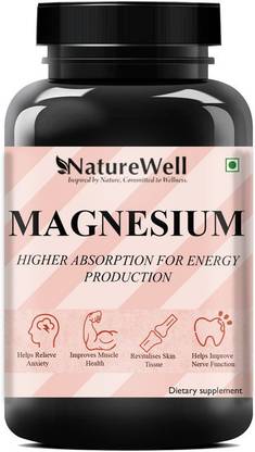 Naturewell Chelated Magnesium Glycinate Citrate Oxide Supplement Pro