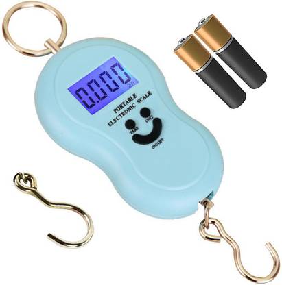 Qozent Luggage Weight Machine -Heavy Duty Portable Hook Weighing Machine Digital Type Manual Weight M/c 10 Kg-50Kg Temp Scale for Home, Kitchen, Traveling Weighing Scale L/69/Qq Luggage Weighing Scale