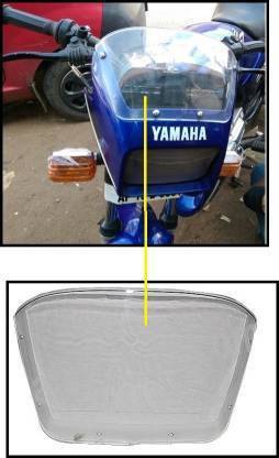 meenu arts R X Z PLAIN VISOR GLASS Bike Windshield