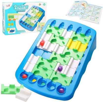 Chocozone Finding Routes Brain Teasers IQ Puzzle and STEM Toy Logic Game Educational Toys for Kids and Adults Board Game Party & Fun Board Game